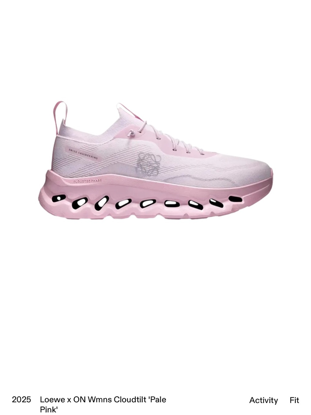 On Running Women's Pale Pink Athletic Running Shoes